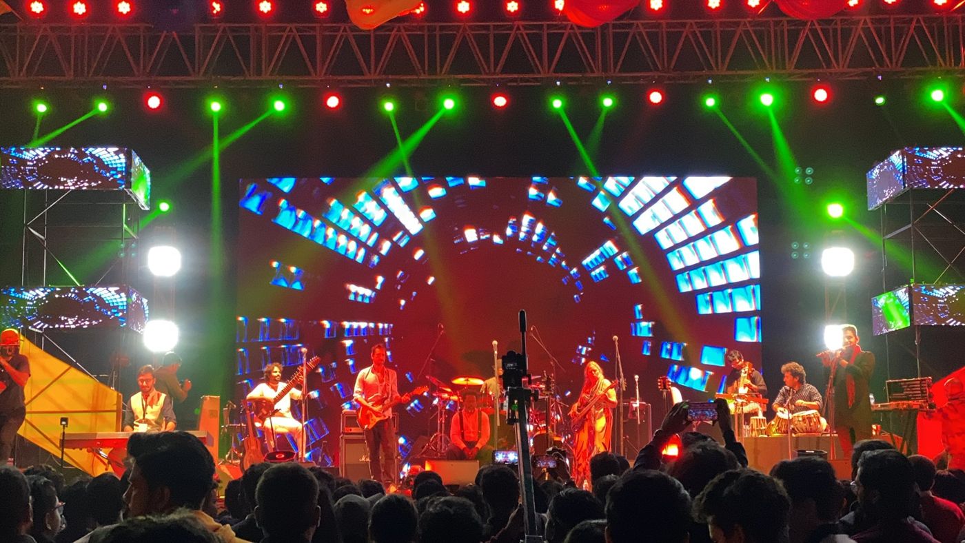 Stage at a Google show